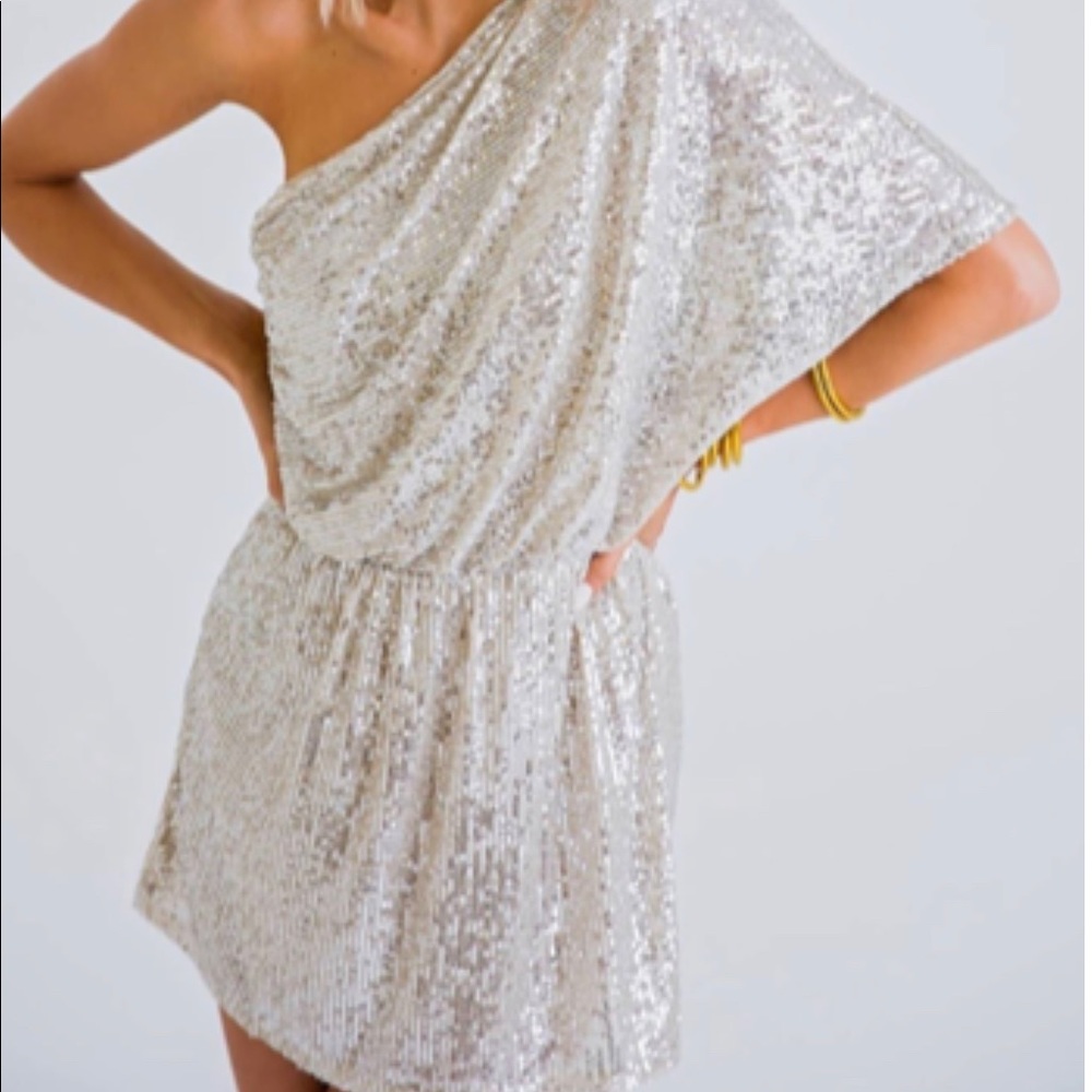 Karlie one shoulder sequin dress - Size small!